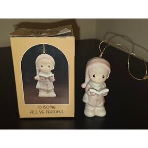 Enesco Precious Moments O Come All Ye Faithful Ornament E-0531 Boxed